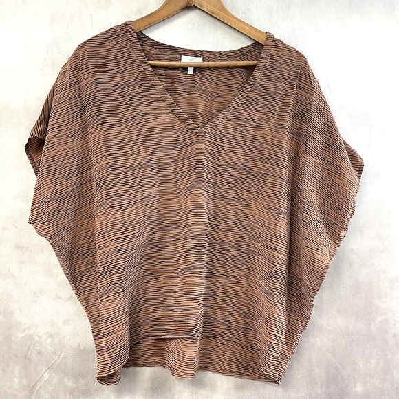 Joie‎ Silk Boxy Shell Blouse Womens Medium Minimalist Lagenlook Oversized J108 - Picture 1 of 8